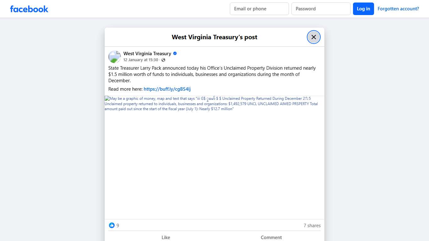 State Treasurer Larry Pack... - West Virginia Treasury | Facebook